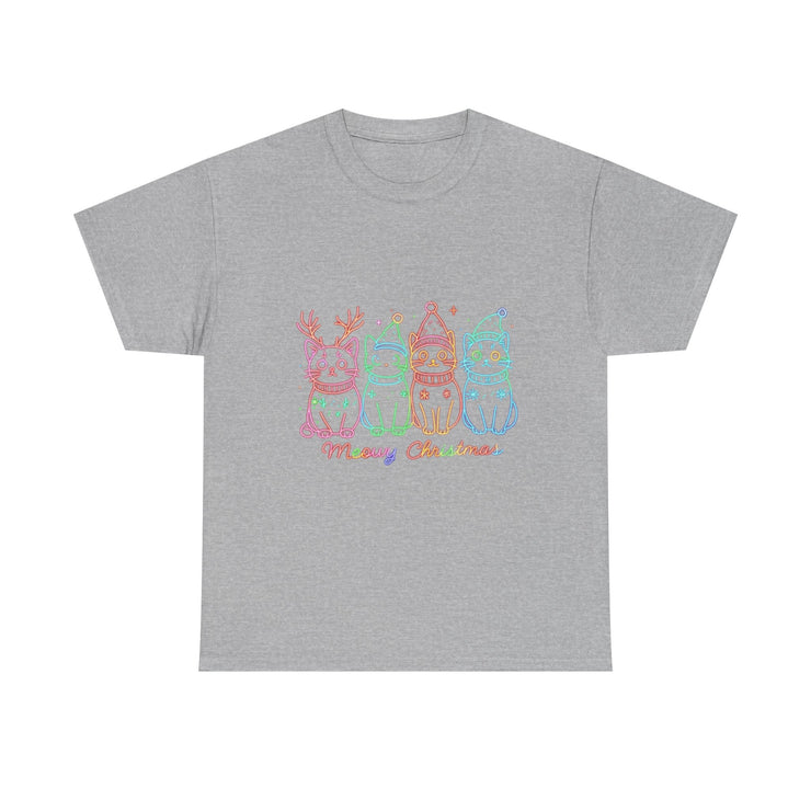 Festive Cat T-Shirt: Cozy Holiday Tee for Cat Lovers, Perfect Gift, Christmas Apparel, Unisex Christmas Tee, Cute Pet Lover Shirt