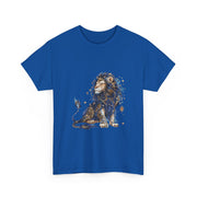 Majestic Lion Unisex Heavy Cotton Tee, Animal Lover Shirt, Eco-Friendly Gift, Casual Wear, Wildlife T-Shirt, Birthday Apparel