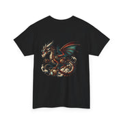 Dragon Graphic Tee, Unisex Cotton T-Shirt, Fantasy Shirt, Gift for Gamers, Cool Casual Wear, Dragon Lover Apparel