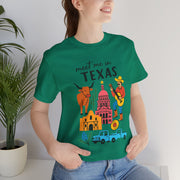 Texas-Inspired Unisex Tee: Meet Me in Texas Graphic T-Shirt, Gift for Texans, Summer Outfit, USA States Design