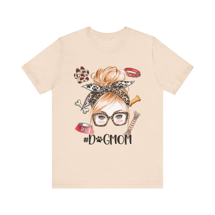 Dog Mom Short Sleeve Tee, Dog Lover T-Shirt, Pet Owner Gift, Animal Lover Apparel, Unique Birthday Gift, Mothers Day