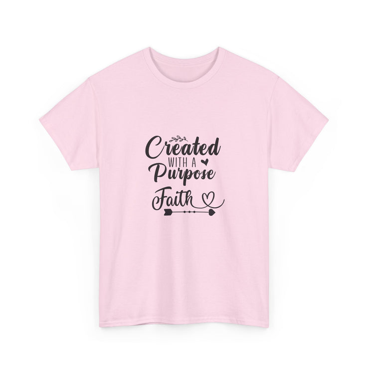 Faith-Inspired Unisex Heavy Cotton Tee, Motivational Shirt, Gift for Believers, Spiritual Wear, Affirmation Clothing