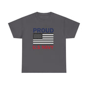 Proud U.S. Navy Unisex Heavy Cotton Tee, Veteran Gifts, Military Apparel, Patriotic Shirt, Independence Day, Memorial Day