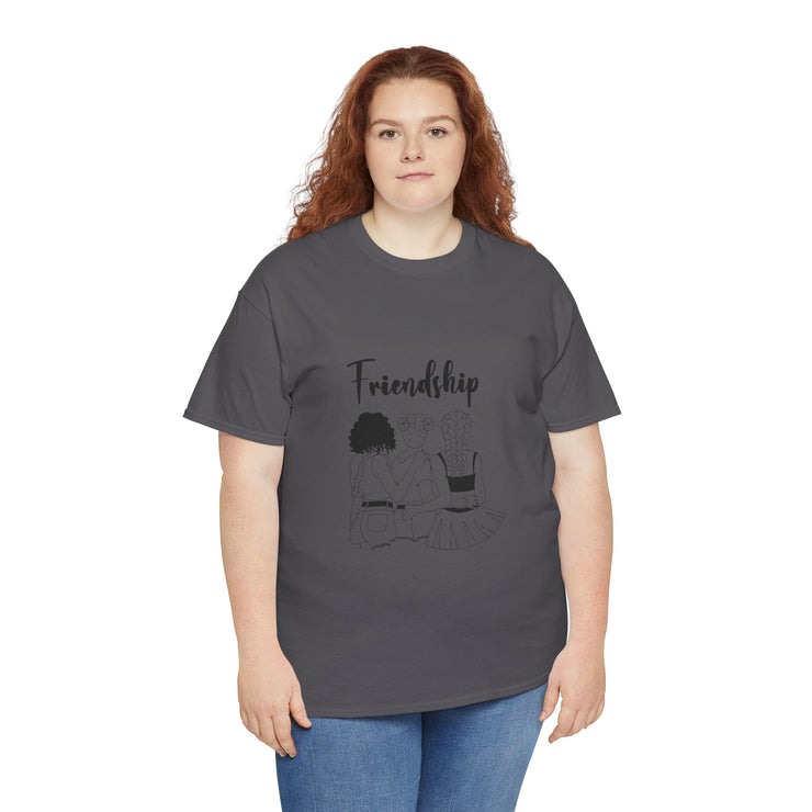 Friendship Unisex Heavy Cotton Tee - Perfect Gift for Friends, Casual Wear, Celebration Tees, Summer Fashion, Unique Friendship Gift