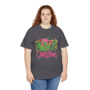 Festive Merry Christmas Tee - Unisex Heavy Cotton T-Shirt, Holiday Shirt, Christmas Gift, Cozy Winter Apparel, Family Gathering Outfit