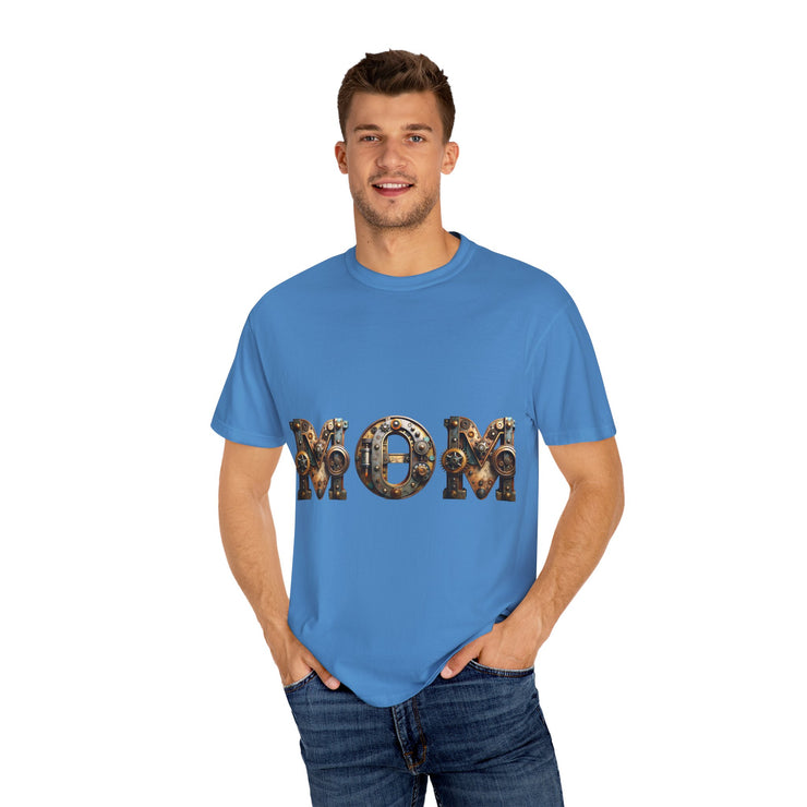 Mom Themed Unisex Garment-Dyed T-Shirt, Perfect for Mother's Day, Casual Wear, Gift for Moms, Family Gatherings, Everyday Comfort