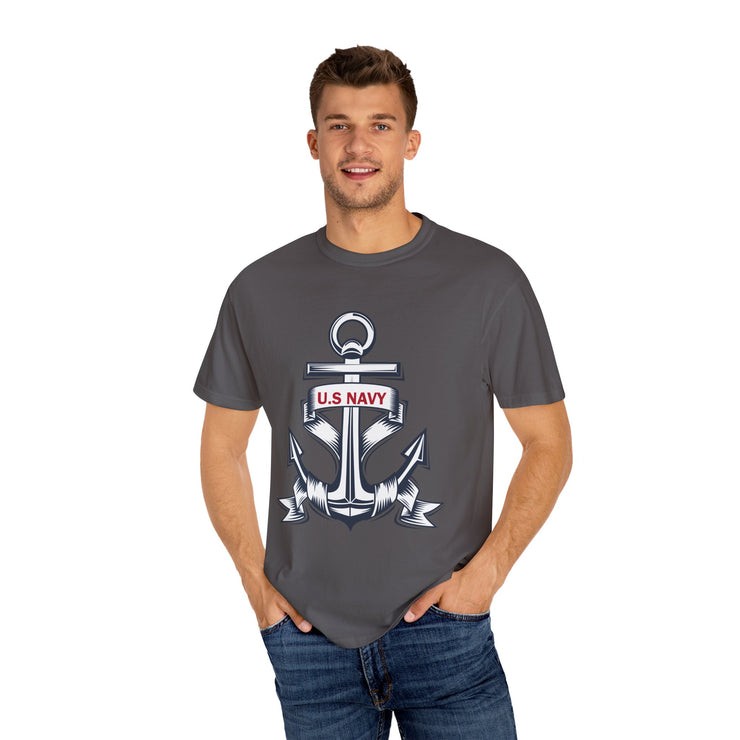 Unisex T-Shirt with U.S. Navy Anchor Design, Casual Tee, Maritime Gift, Sailor Apparel, Patriotic Wear, Summer Style