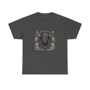Boho Bull Graphic Tee | Unisex Heavy Cotton T-Shirt | Festival Wear, Gift for Nature Lovers, Casual Outfit, Animal Art