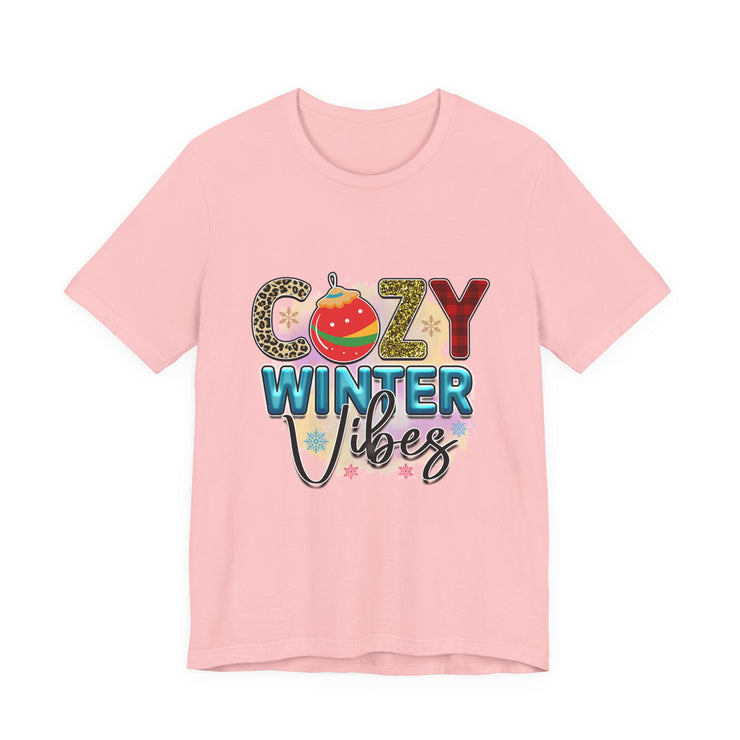 Cozy Winter Vibes Tee, Unisex Christmas T-Shirt, Holiday Gift, Winter Apparel,