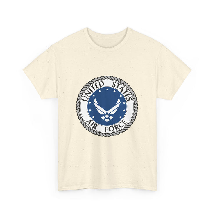 US Air Force Unisex Heavy Cotton Tee - Patriotic Apparel, Veteran Gift, Military T-Shirt, Casual Wear, Everyday Comfort