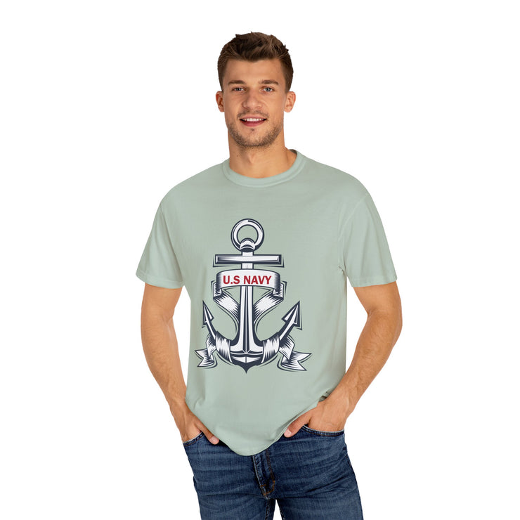 Unisex T-Shirt with U.S. Navy Anchor Design, Casual Tee, Maritime Gift, Sailor Apparel, Patriotic Wear, Summer Style