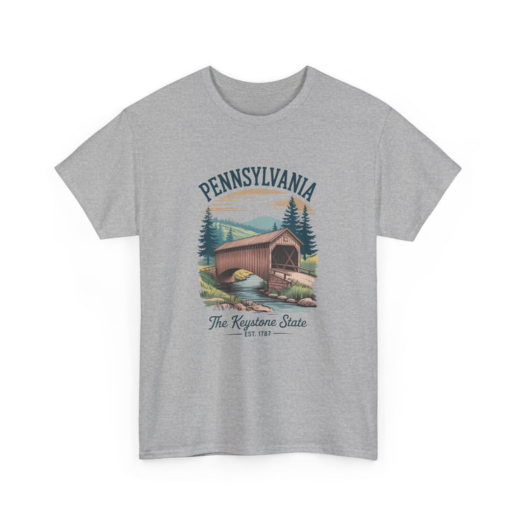 Pennsylvania Vintage Graphic Tee, Unisex T-Shirt, Nature Lover Gift, Travel Souvenir, State Pride Apparel