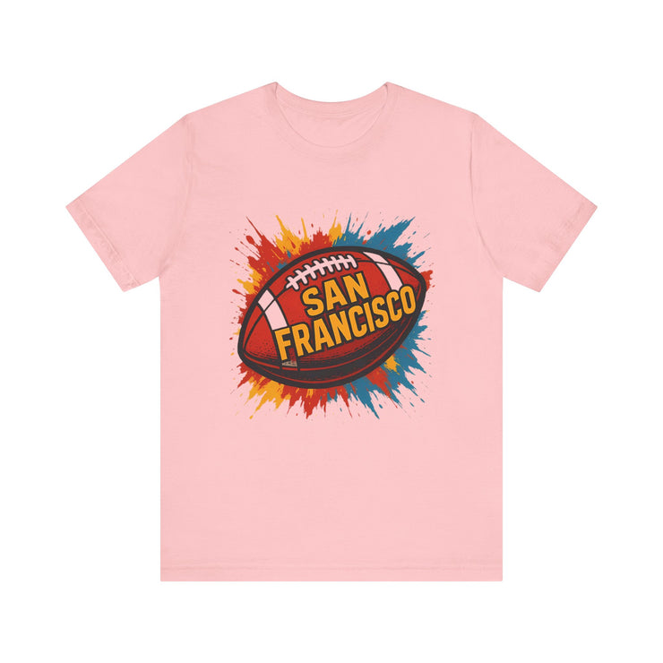San Francisco Football Tee | Unisex Short Sleeve Shirt for Fans, Game Day Apparel, Sports Design, Casual Wear,