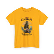 Oregon Graphic Tee - Vintage Style Unisex Cotton T-Shirt, Great for Nature Lovers, Casual Wear, USA States Design