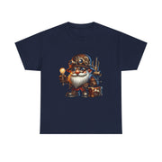 Unisex Heavy Cotton Tee with Whimsical Design, Perfect for Festivals, Gift for Gnome Lovers, Casual Everyday