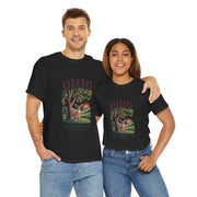 Ohio Vintage Graphic Tee, Unisex Cotton Shirt, Buckeye State Gift, Nature Lover Tee, Casual Wear, Ohio Pride Clothing, USA States Design