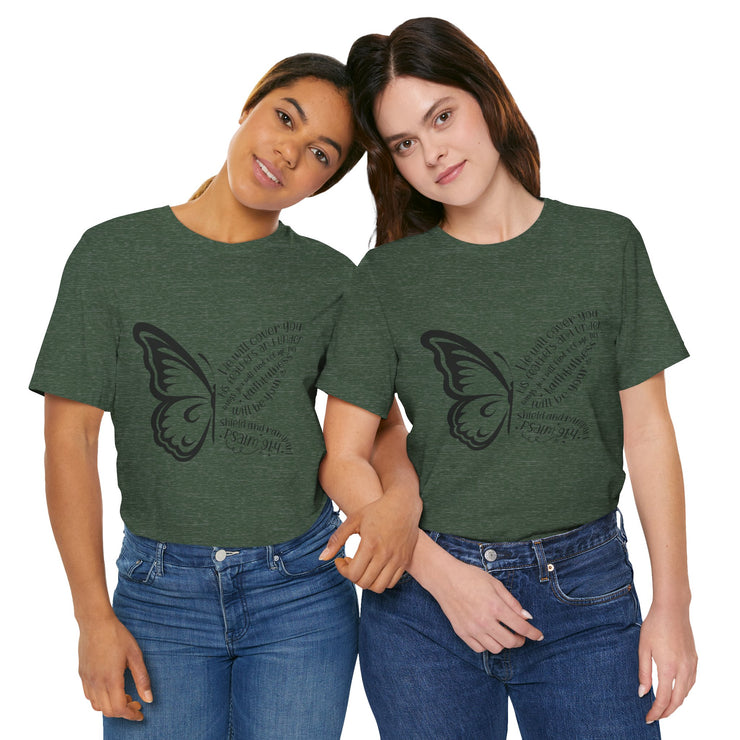 Inspirational Quote Tee, Motivational Shirt, Unisex Graphic T-Shirt, Gift for Her,Butterfly Love