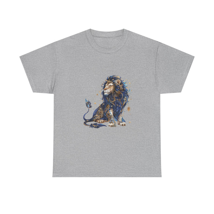 Majestic Lion Unisex Heavy Cotton Tee, Animal Lover Shirt, Eco-Friendly Gift, Casual Wear, Wildlife T-Shirt, Birthday Apparel