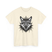 Wolf Head Graphic Unisex Heavy Cotton Tee, Cool Graphic Tee, Animal Lover Gift, Casual Summer Wear, Adventure T-Shirt