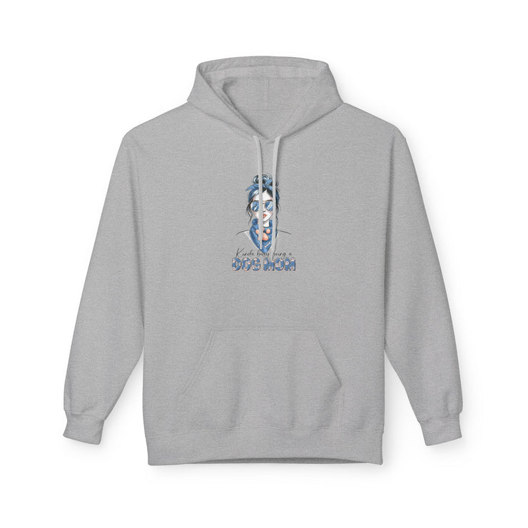 Dog Mom Unisex Fleece Hoodie, Cozy Dog Lover Hoodie, Pet Owner Gift, Cute Dog Apparel, Casual Everyday Wear, Mothers Day