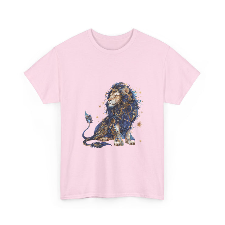 Majestic Lion Unisex Heavy Cotton Tee, Animal Lover Shirt, Eco-Friendly Gift, Casual Wear, Wildlife T-Shirt, Birthday Apparel