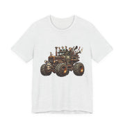 Rustic Tractor Graphic Tee, Farm Life Apparel, Unisex Jersey Tee, Country Style Shirt, Gift for Farmers, Car Design