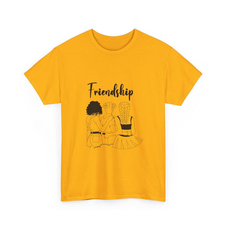 Friendship Unisex Heavy Cotton Tee - Perfect Gift for Friends, Casual Wear, Celebration Tees, Summer Fashion, Unique Friendship Gift