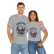 Montana Bear Graphic Tee | Unisex Heavy Cotton Tee, Adventure Shirt, Nature Lover Gift, Hiking Apparel, Travel Tee, Wilderness Wear, USA States Design
