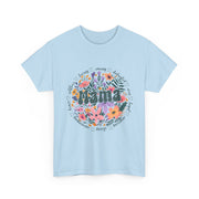 Floral 'Mama' Unisex Heavy Cotton Tee, Perfect for Mother's Day, Gifts for Mom, Birthday Apparel,