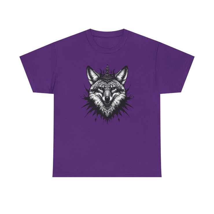 Wolf Head Graphic Unisex Heavy Cotton Tee, Cool Graphic Tee, Animal Lover Gift, Casual Summer Wear, Adventure T-Shirt