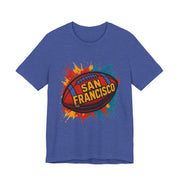 San Francisco Football Tee | Unisex Short Sleeve Shirt for Fans, Game Day Apparel, Sports Design, Casual Wear,