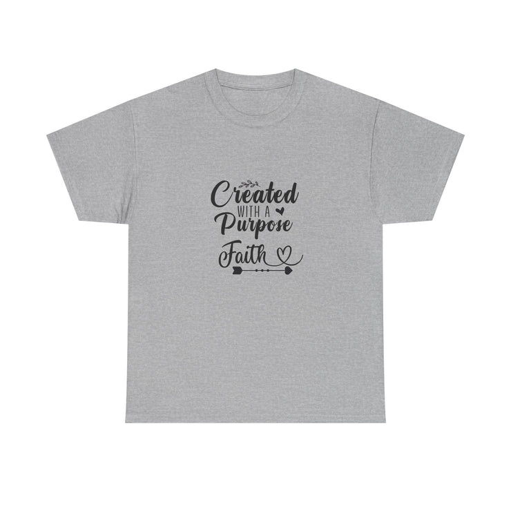 Faith-Inspired Unisex Heavy Cotton Tee, Motivational Shirt, Gift for Believers, Spiritual Wear, Affirmation Clothing