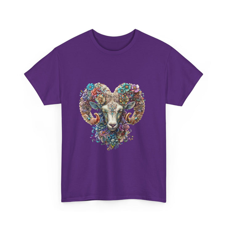 Bohemian Ram Heart Tee, Unisex Shirt, Festival Wear, Nature Lover Gift, Eco-Friendly Fashion, Gift for Him/Her