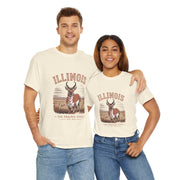 Illinois Prairie State Tee, Vintage Graphic T-Shirt, Unisex Casual Wear, Gift for Nature Lovers, Travel Souvenir, USA States Design