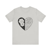 Heartfelt Love Quote Tee, Inspirational Unisex Shirt, Gifts for Her, Casual Outfit, Valentine/Anniversary Gift, Motivational Apparel