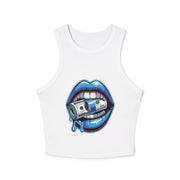 Bold Graphic Crop Tank Top - Statement Apparel for Parties, Festivals, Night Outs, Music Lovers, Trendy Summer Wear
