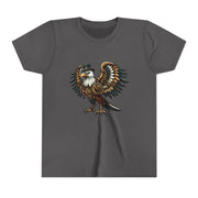 SKShirt Eagle Youth Tee - Unique Graphic Shirt, Bird Lover Gift, Nature-Themed Apparel, Fashion for Kids, Cool Kids' Clothing