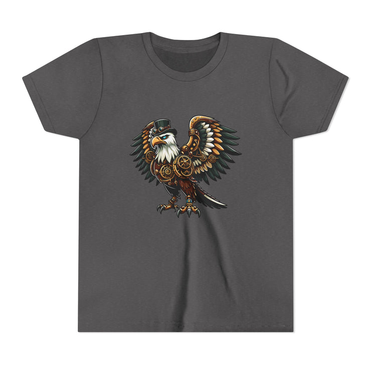 SKShirt Eagle Youth Tee - Unique Graphic Shirt, Bird Lover Gift, Nature-Themed Apparel, Fashion for Kids, Cool Kids' Clothing