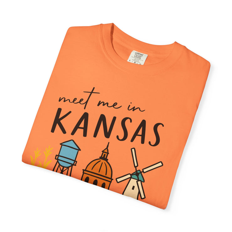 Kansas Adventure T-Shirt, Unisex Graphic Tee, Gift for Travelers,  USA States Design