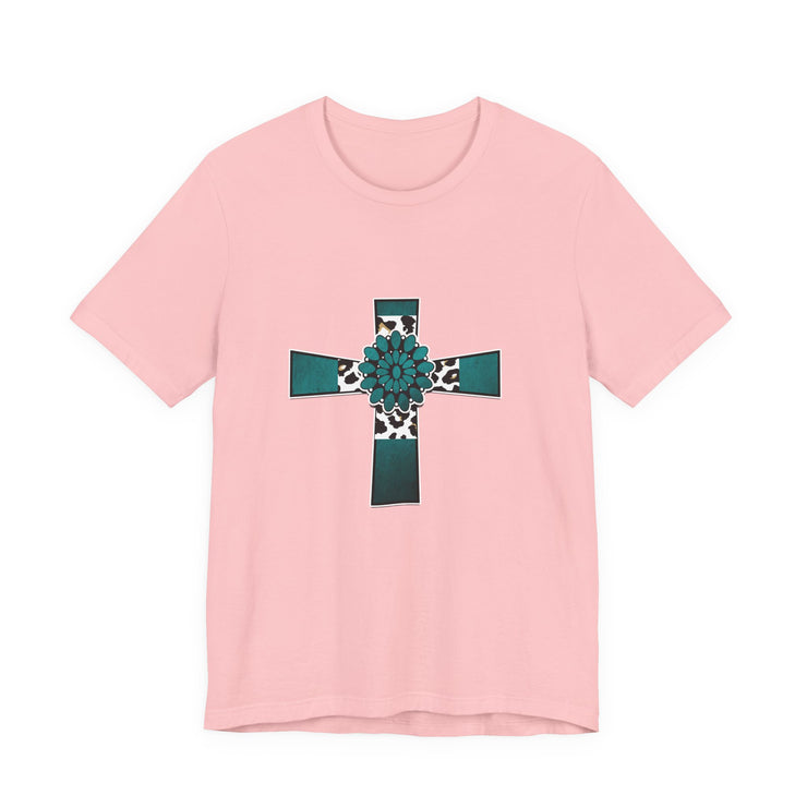 Stylish Religious Cross Tee, Unisex Trendy Shirt for Faith & Inspiration, Perfect Gift for Easter, Baptism, or Everyday Wear