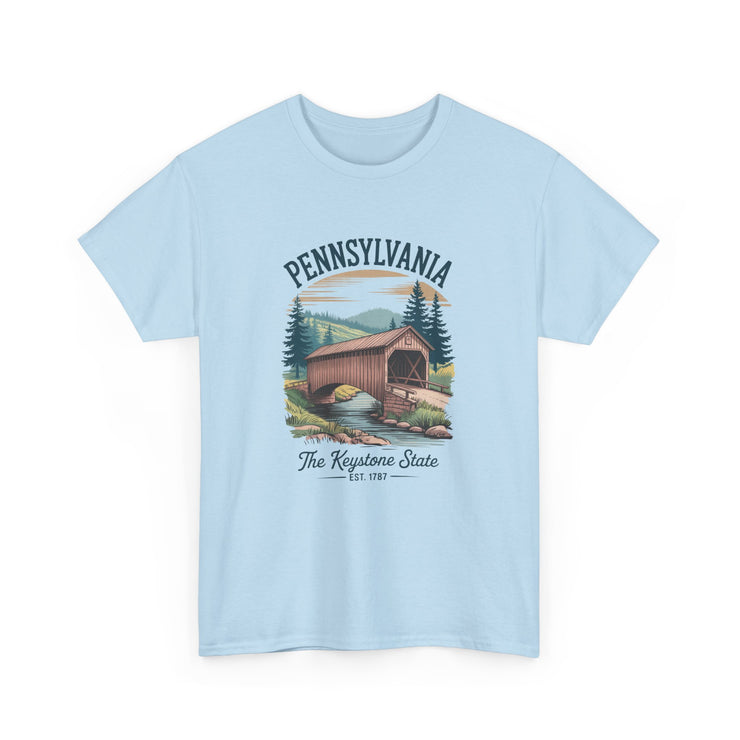 Pennsylvania Vintage Graphic Tee, Unisex T-Shirt, Nature Lover Gift, Travel Souvenir, State Pride Apparel