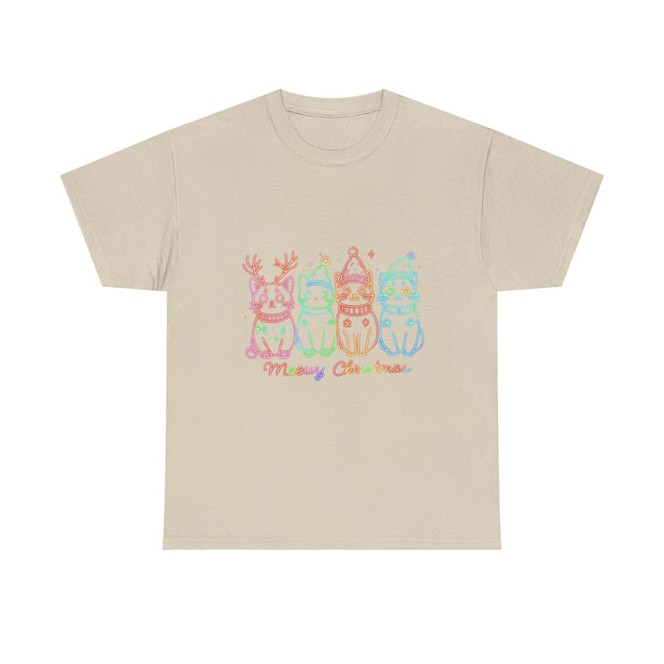 Festive Cat T-Shirt: Cozy Holiday Tee for Cat Lovers, Perfect Gift, Christmas Apparel, Unisex Christmas Tee, Cute Pet Lover Shirt