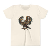 SKShirt Eagle Youth Tee - Unique Graphic Shirt, Bird Lover Gift, Nature-Themed Apparel, Fashion for Kids, Cool Kids' Clothing