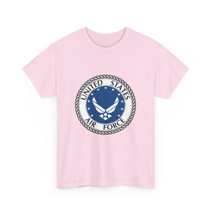 US Air Force Unisex Heavy Cotton Tee - Patriotic Apparel, Veteran Gift, Military T-Shirt, Casual Wear, Everyday Comfort
