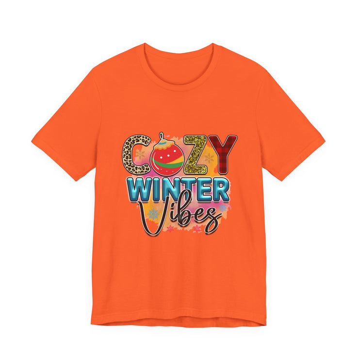 Cozy Winter Vibes Tee, Unisex Christmas T-Shirt, Holiday Gift, Winter Apparel,