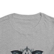 Toddler Halloween Bat Tee, Cute Toddler T-Shirt, Kids Halloween Apparel, Spooky Party Outfit, Bat and Roses Design