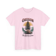 Oregon Graphic Tee - Vintage Style Unisex Cotton T-Shirt, Great for Nature Lovers, Casual Wear, USA States Design