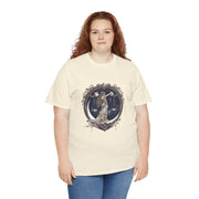 Moonlit Goddess Tee - Ethereal Cotton Shirt, Unisex T-Shirt, Celestial Graphic Tee, Bohemian Style Top, Vintage Art Apparel