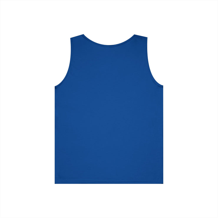 Dog Lover's Unisex Heavy Cotton Tank Top - Cute Pet Art, Custom Gift for Dog Owners, Summer Casual Wear, Animal Lover Apparel
