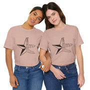 Inspirational Star Graphic Tee | Motivational Unisex Jersey Shirt, Casual Wear, Gift for Friends, Christian Design